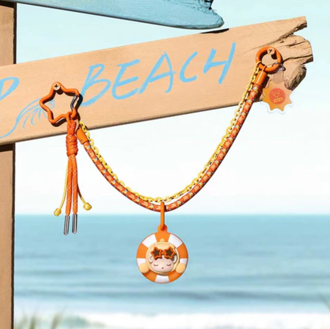 POP BEAN Island Vacation Multi functional Lanyard Toy Doll