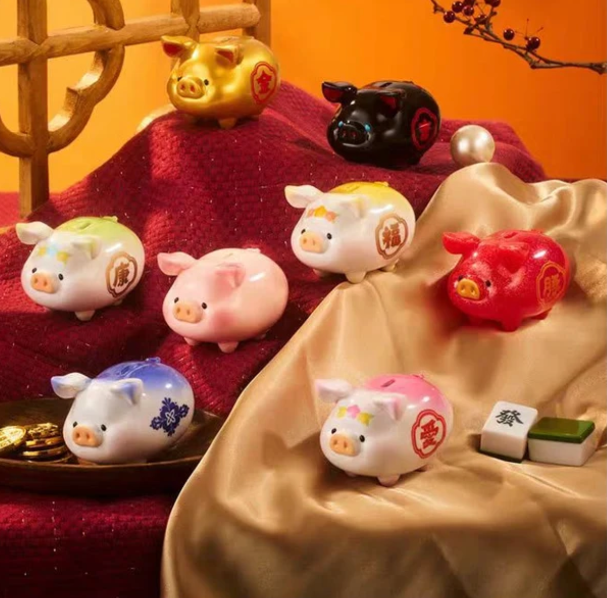 LuLu the Piggy Lucky Fortune Piggy Figure Toy Doll