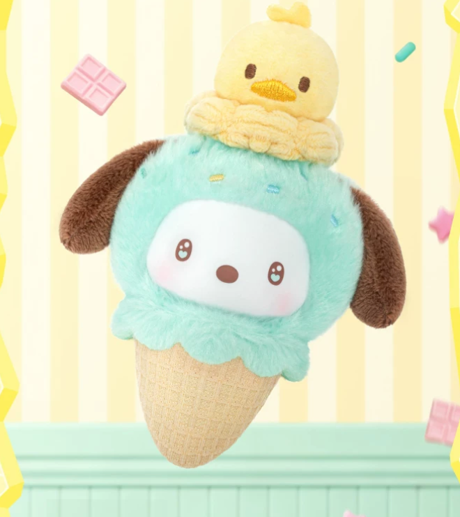 SANRIO Little Ice Cream Cone Plush Toy Doll