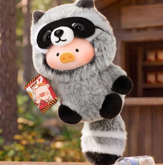 Lulu Pig Thief Raccoon Plush Series Hanging Card Toy Doll
