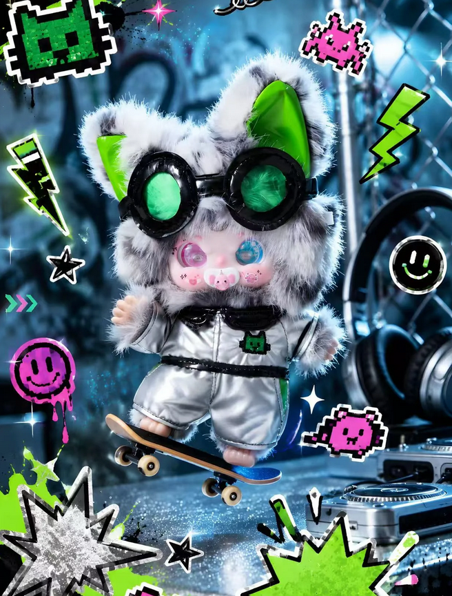 Jiimo Cyberpunk Wanderer Plush Toy Doll