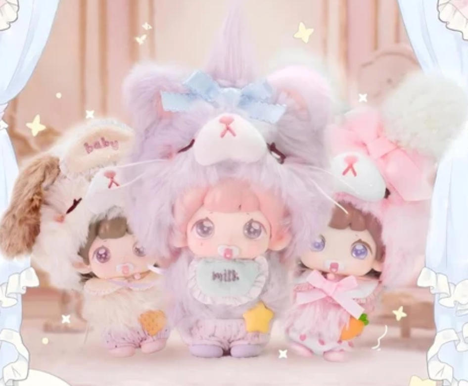 Mikuku Lullaby Fluffy Baby Plush Toy Doll