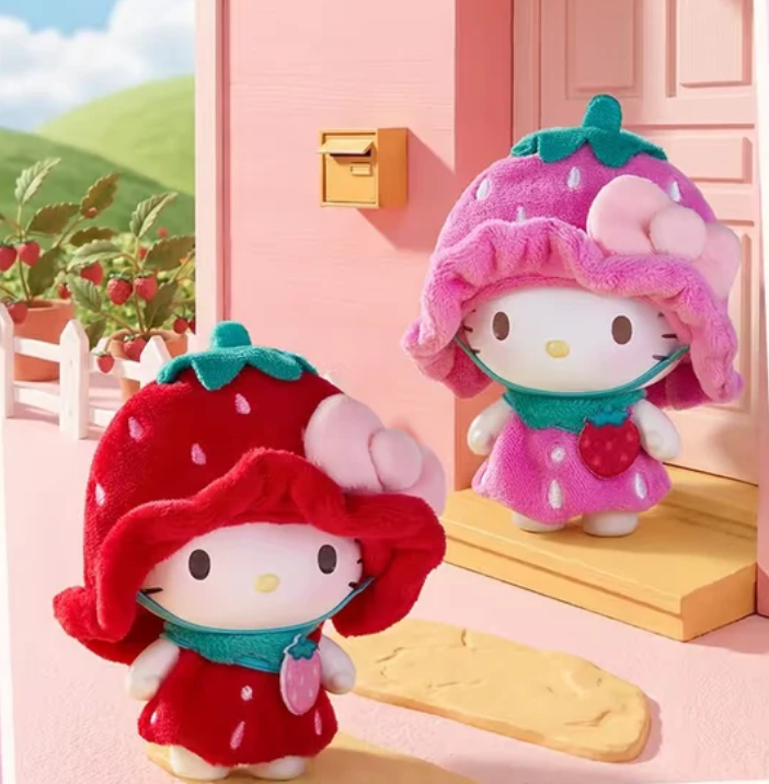 Hello Kitty Strawberry Kindergarten Plush Toy Doll