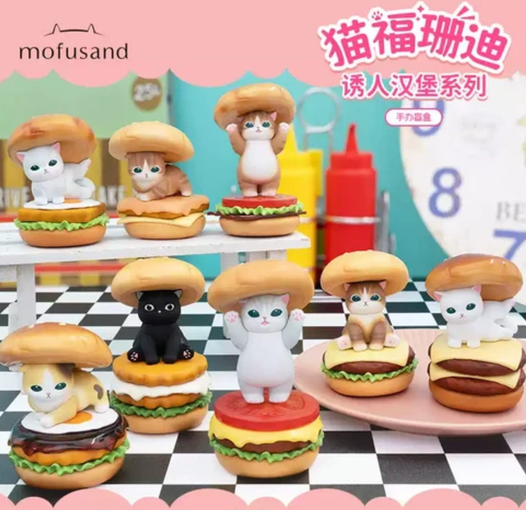 Mofusand Tempting Burger Figure Toy Doll