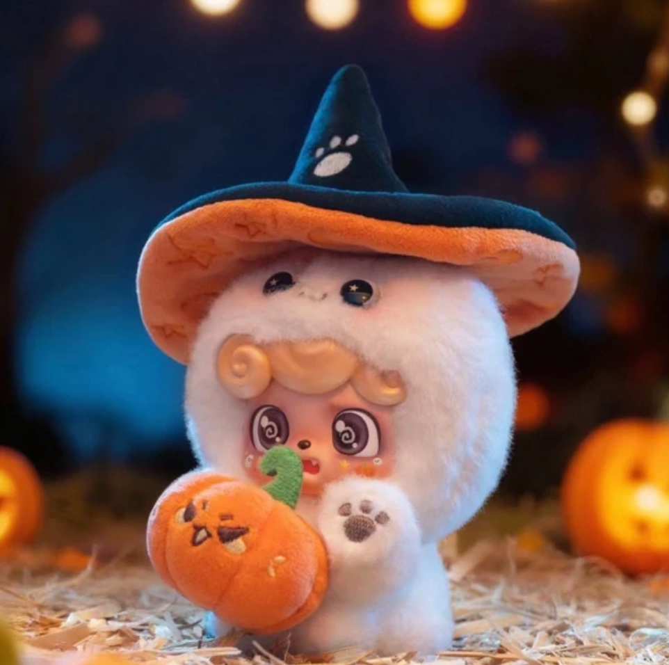 Q.Kid Pumpkin Ghost Plush Hanging Card Toy Doll