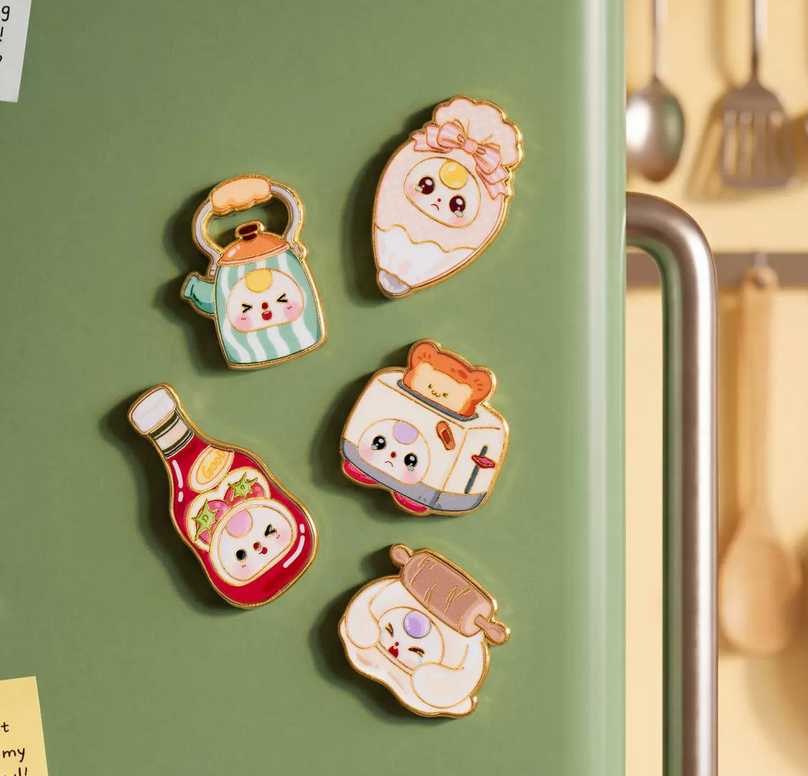 Baby Three Kitchen Fridge Magnet Toy Doll