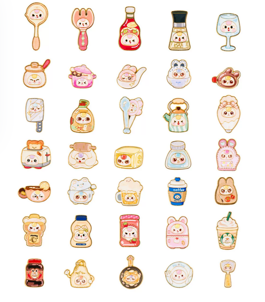 Baby Three Kitchen Fridge Magnet Toy Doll