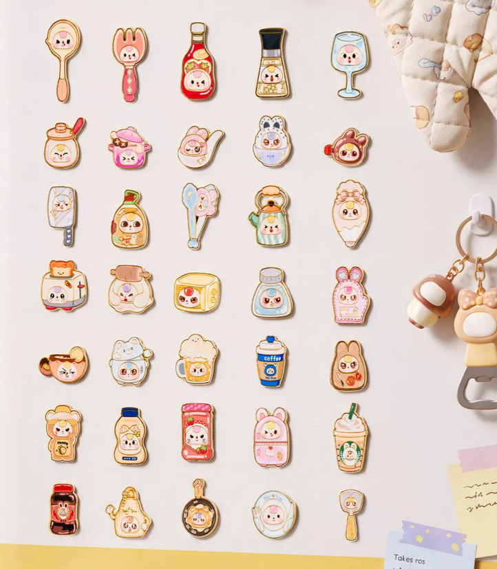 Baby Three Kitchen Fridge Magnet Toy Doll