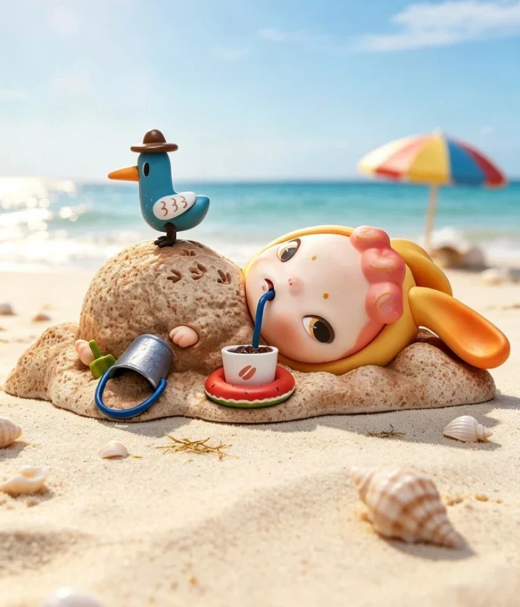 Sooya Beach Holiday Ban Figure Pop‑up Limited Toy Doll