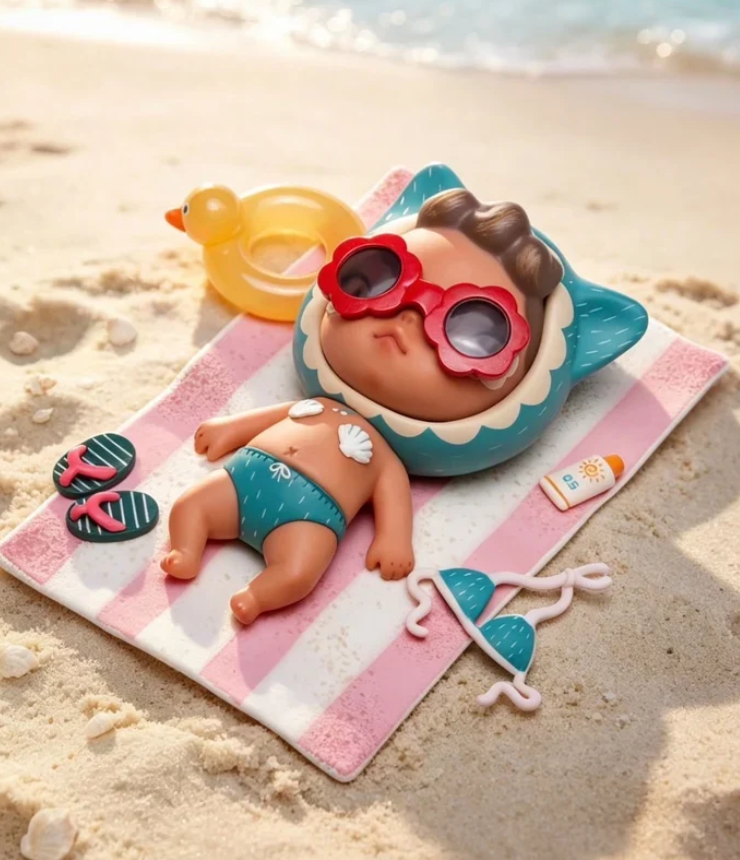 Sooya Beach Holiday Ban Figure Pop‑up Limited Toy Doll