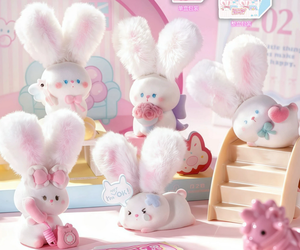 Cream Puff Bunny Figure Toy Doll