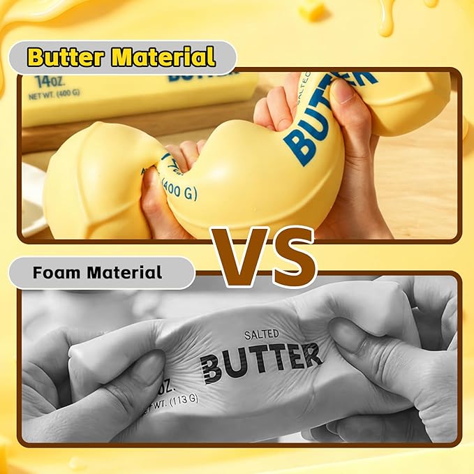Jumbo Giant Butter Squishy,Big Squeeze Fidget Toy Stress Relief Slow Rising Fun