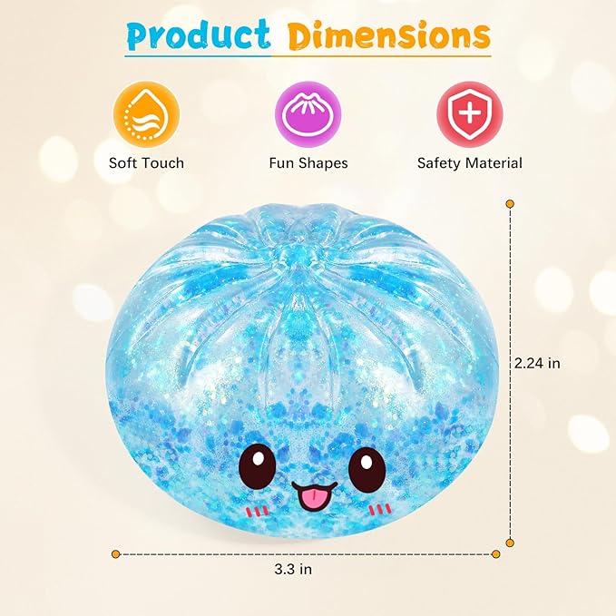 Sugar Dumpling Squishy with Steam Box for Stress Relief