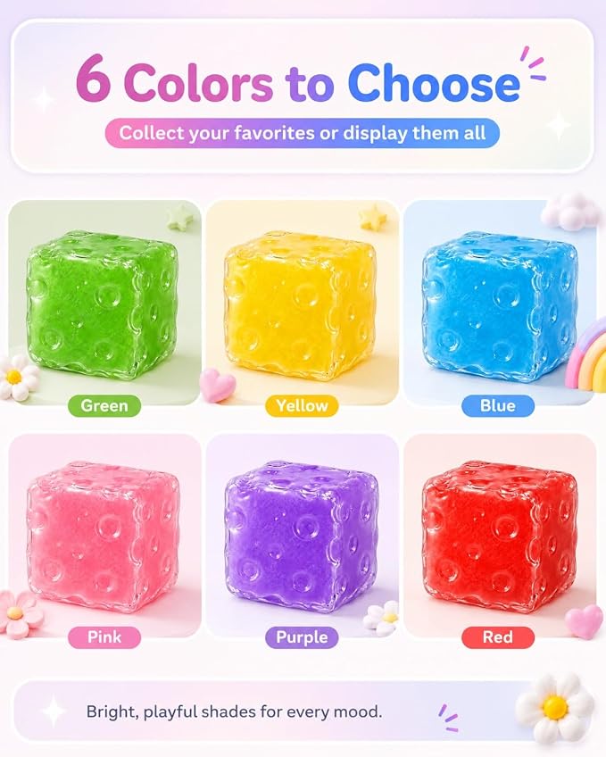 Slushy Crunchy Squishy,Stress Relief Squeeze Toy ASMR Sound Sensory Fidget Toy for Adults Party Favor Squeeze Toy Desk Anxiety Relief