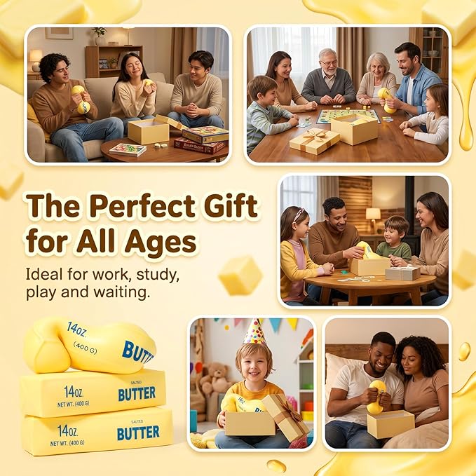 Jumbo Giant Butter Squishy,Big Squeeze Fidget Toy Stress Relief Slow Rising Fun