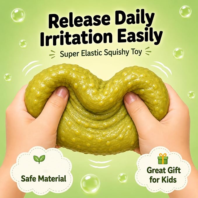 Jumbo Giant Pickle Squishy,Big Squeeze Fidget Toy Stress Relief Slow Rising Fun