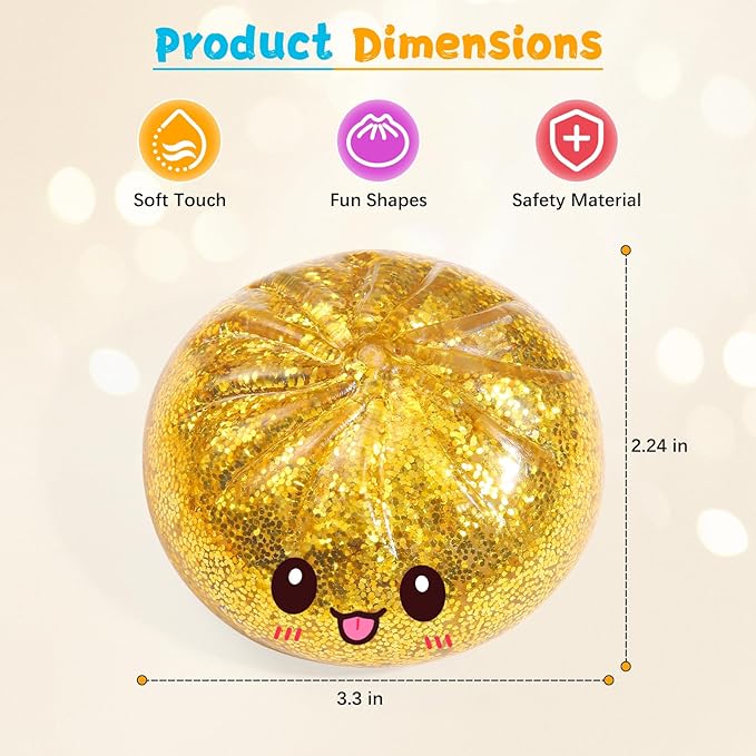 Sugar Dumpling Squishy with Steam Box for Stress Relief