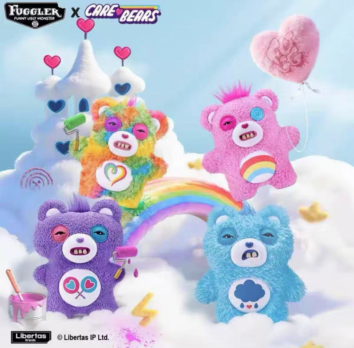 Fuggler x Care Bear Plush toy doll