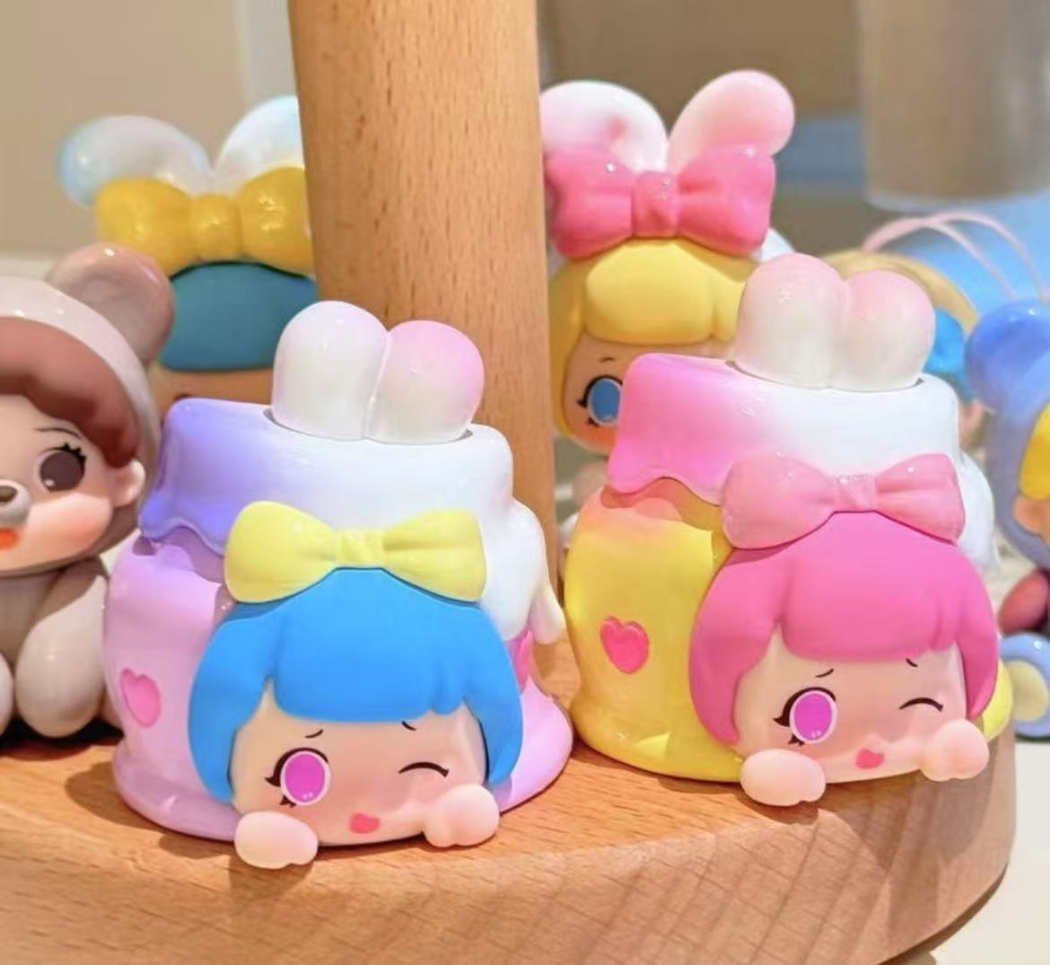 Ziyuli Happy Stickers Fridge Magnet Bean toy doll