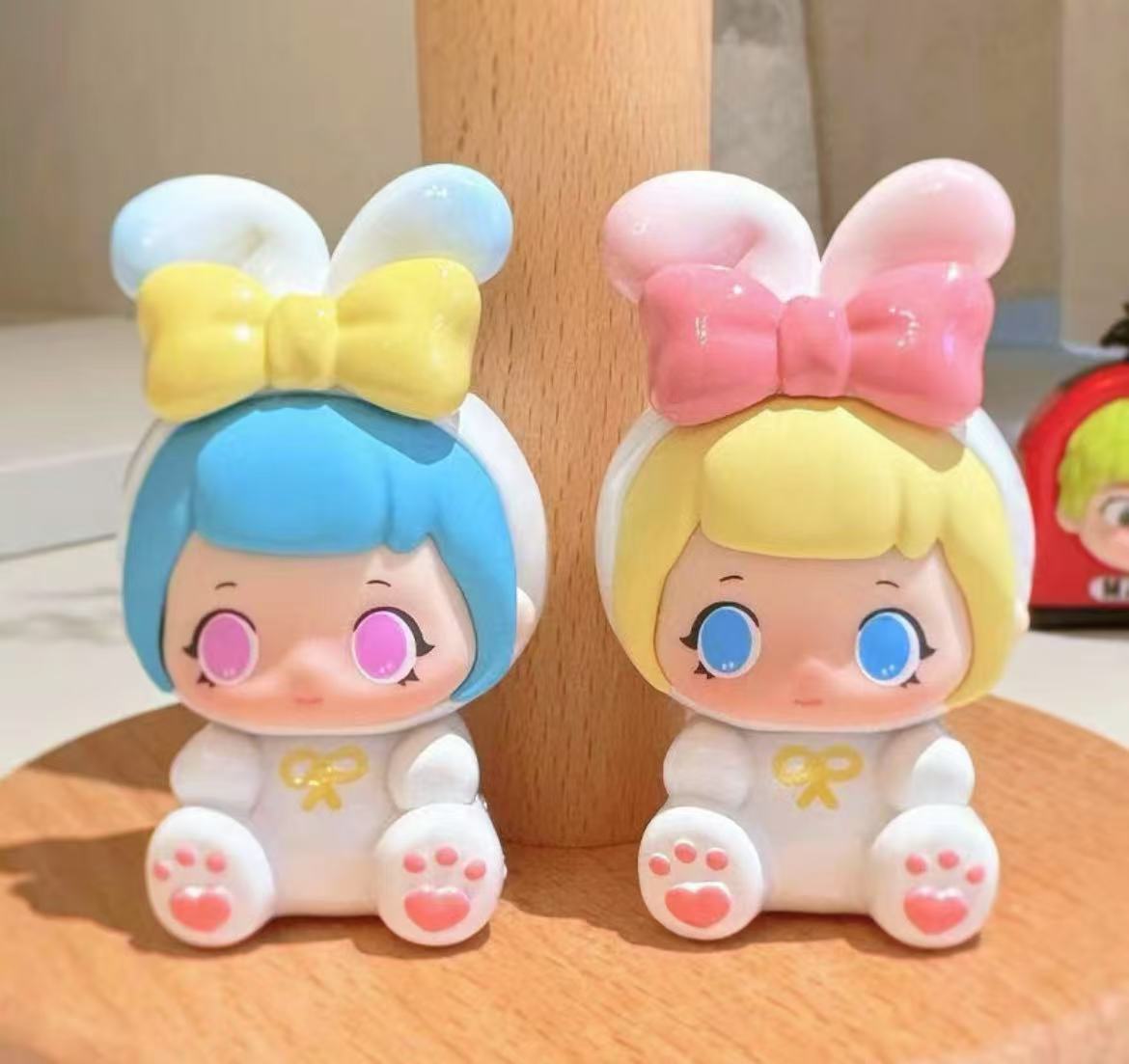 Ziyuli Happy Stickers Fridge Magnet Bean toy doll