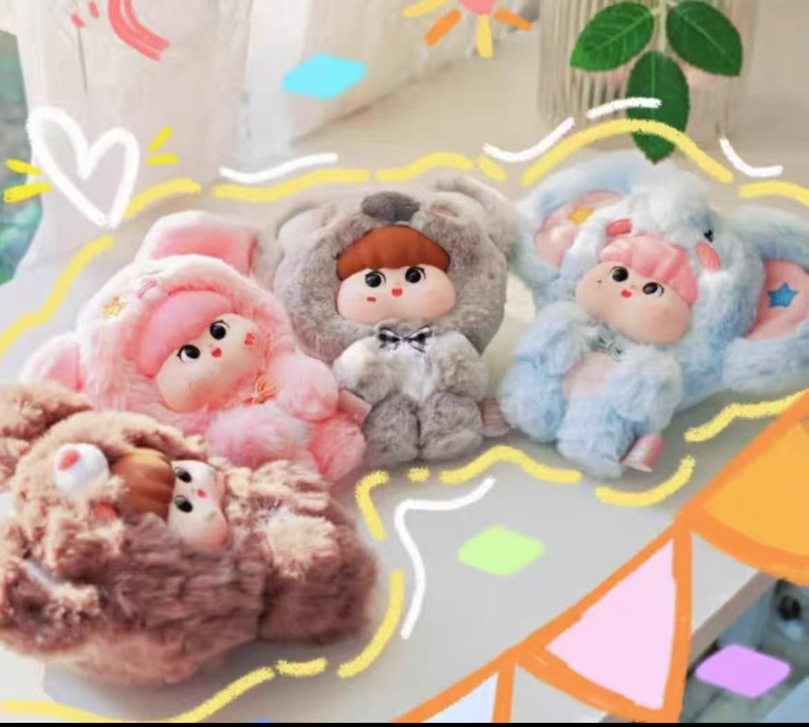 Fatty Big Eared Animal Plush toy doll