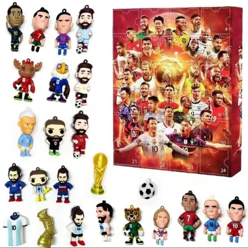 World Cup 2026 DIY KEYCHAIN Advent Calendar,Exclusive Star&Mascot Blind Box Collection Toy