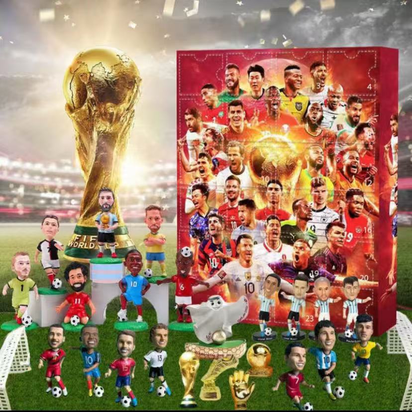World Cup 2026 DIY KEYCHAIN Advent Calendar,Exclusive Star&Mascot Blind Box Collection Toy