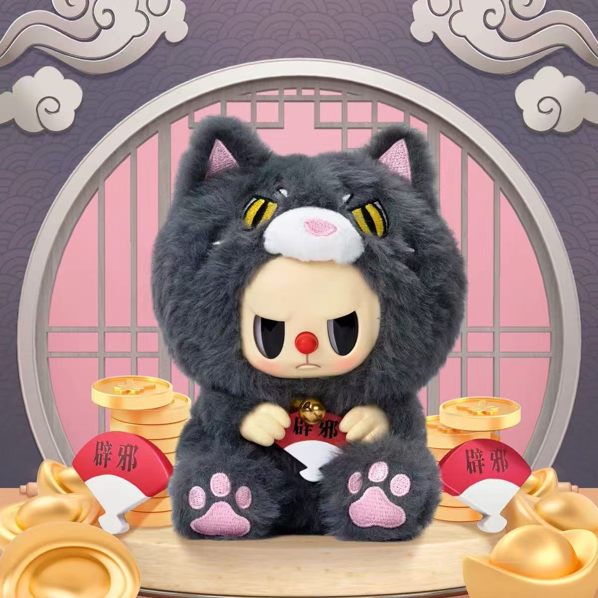 Rebel Bear Lucky Cat Plush toy doll