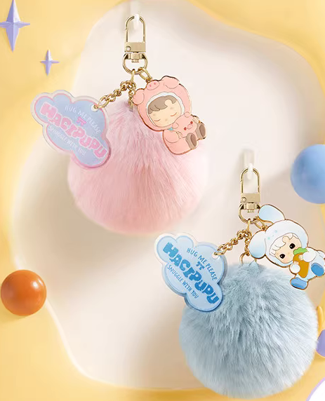 HACIPUPU Snuggle With You Fluffy Keychain toy doll