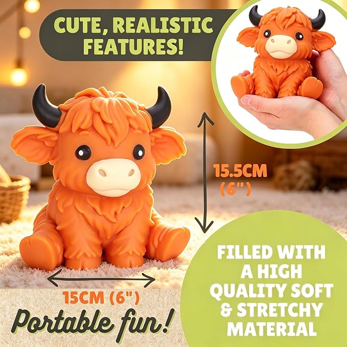 Jumbo Giant COW Squishy,Big Squeeze Fidget Toy Stress Relief Slow Rising Fun