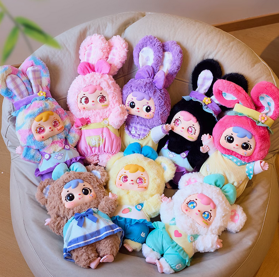 TYKE THREE Samuel 400% Happy Picnic of Bear and Rabbit Plush toy doll